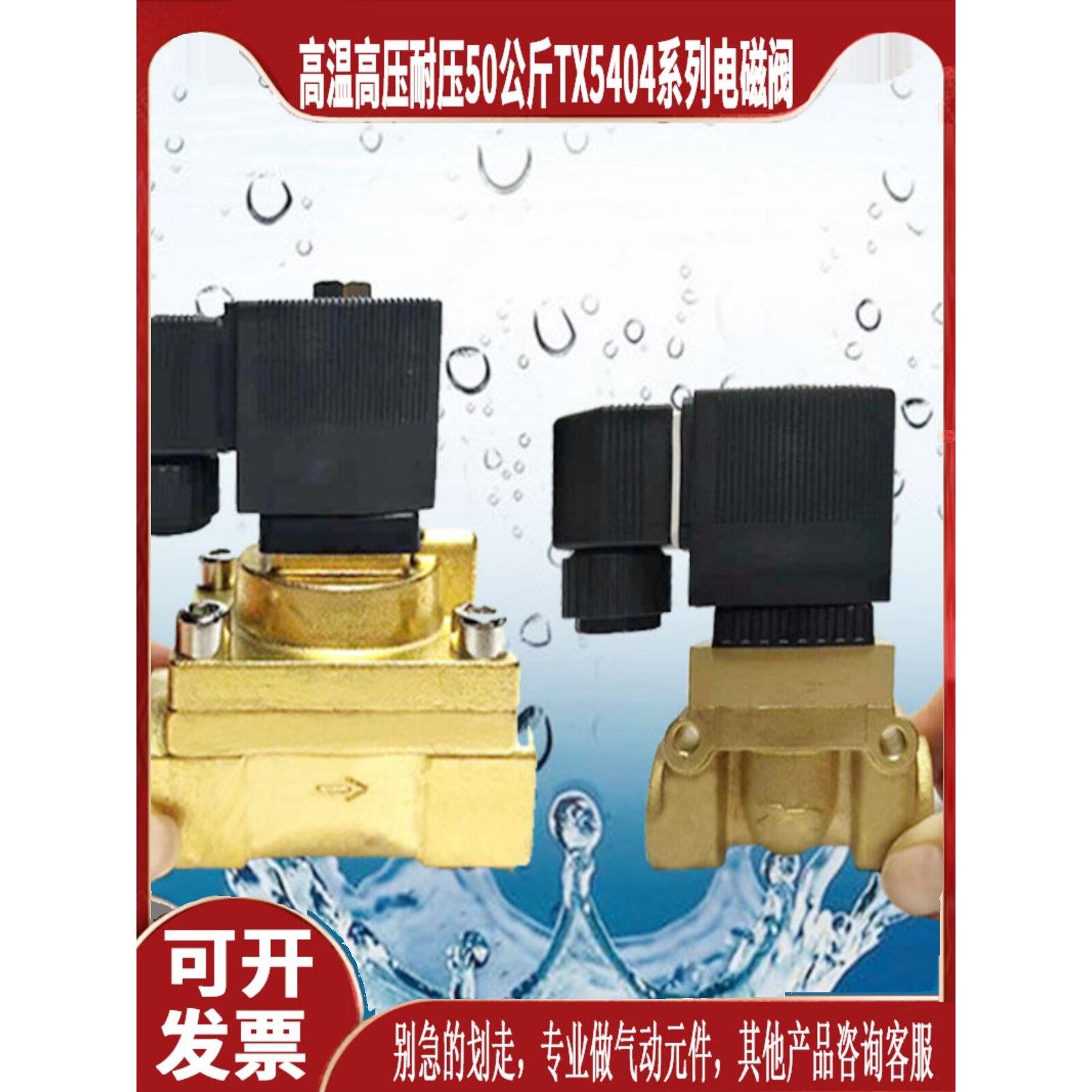 宝德型高压温电磁阀吹瓶机船用TX5404-04-06-08常闭蒸阀2分3分4寸