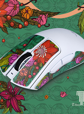 泰坦国度适用于蝰蛇V3专业版pro 4毒蝰v3极速版泰坦皮鼠标防滑贴