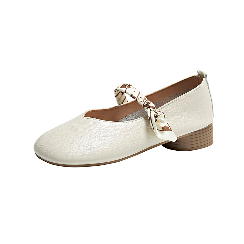 法式玛丽珍女鞋2024新款夏季一字带温柔平底白色法式配裙子单鞋,女鞋,玛丽珍鞋,淘宝优惠券,粉丝福利购,淘宝优惠卷