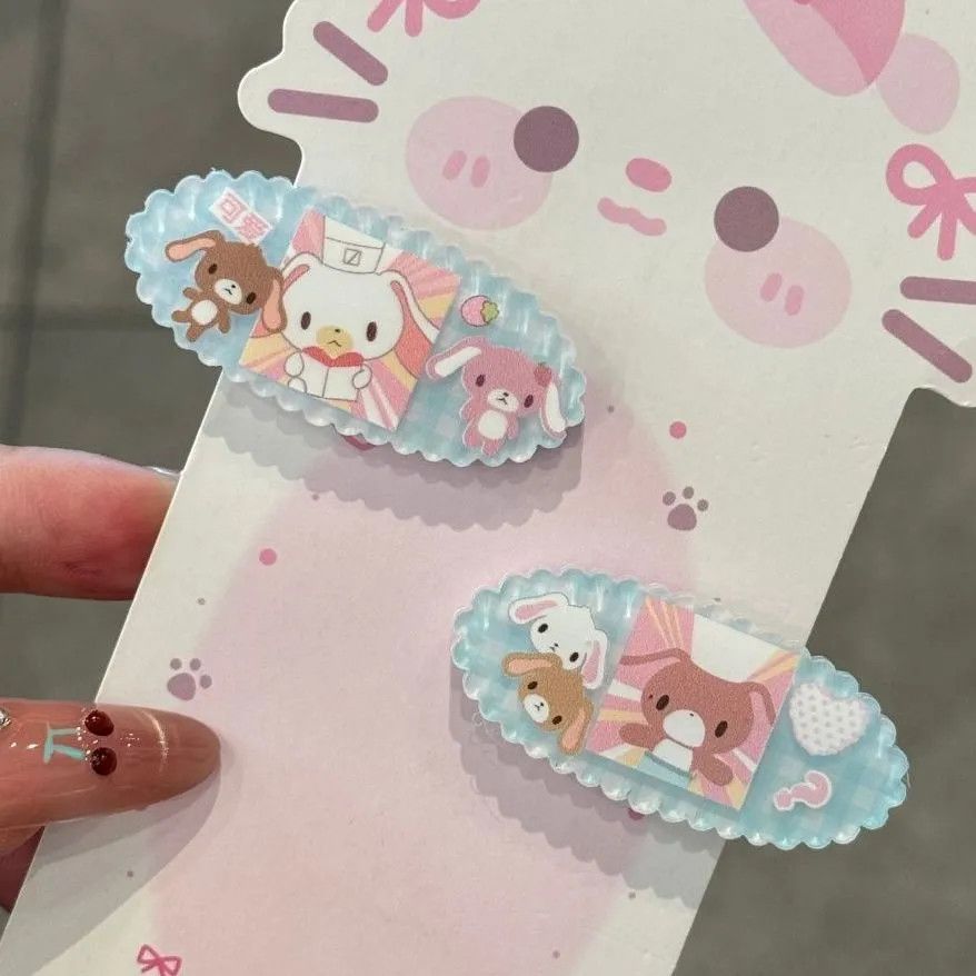 宅萌甜点软萌秋冬新款发夹日系花边少女碎发刘海甜美森系百搭发卡