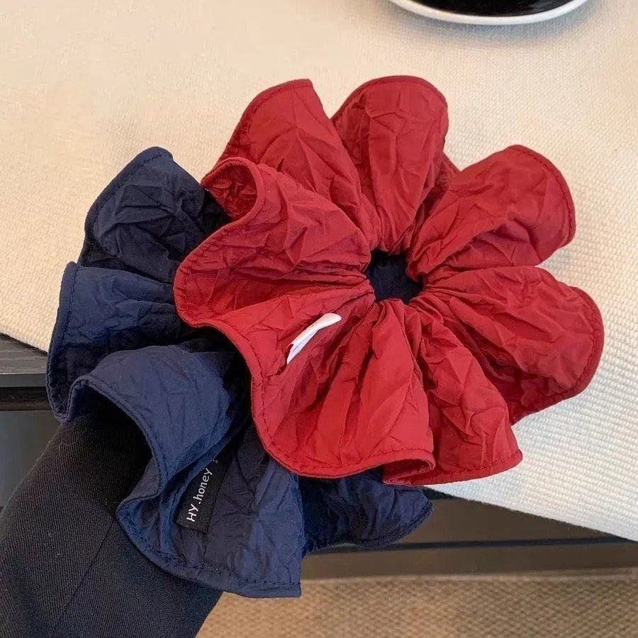 韩系复古红色大肠发圈高级超大丸子头低马尾头绳新款慵懒头饰发饰,饰品/流行首饰/时尚饰品新,发饰,淘宝优惠券,粉丝福利购,淘宝优惠卷