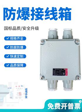 BJX防爆接线箱135*135*100 增安箱空箱 配电箱接线分线端子过线盒