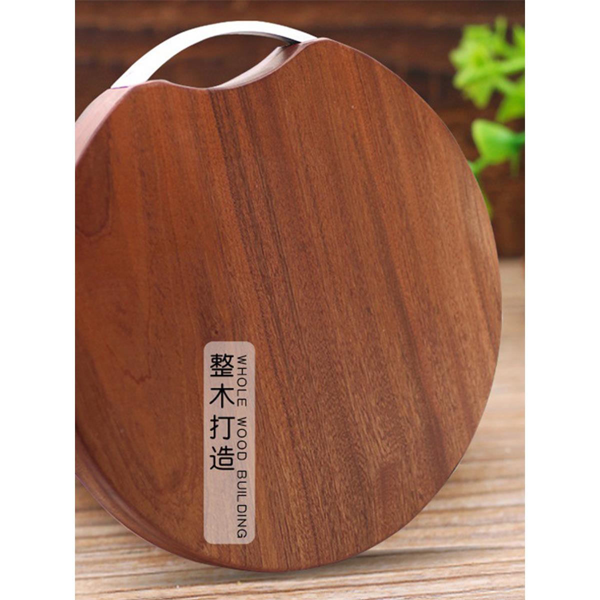 菜板乌檀木整木粘板实木沾板毡板家用圆形厨房剁肉抗菌防霉木砧板