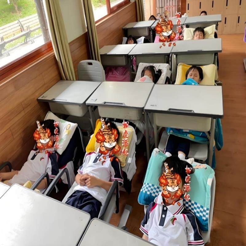 午休课桌椅学生学校午睡教室休息椅专用升降辅导班平躺课桌椅儿童