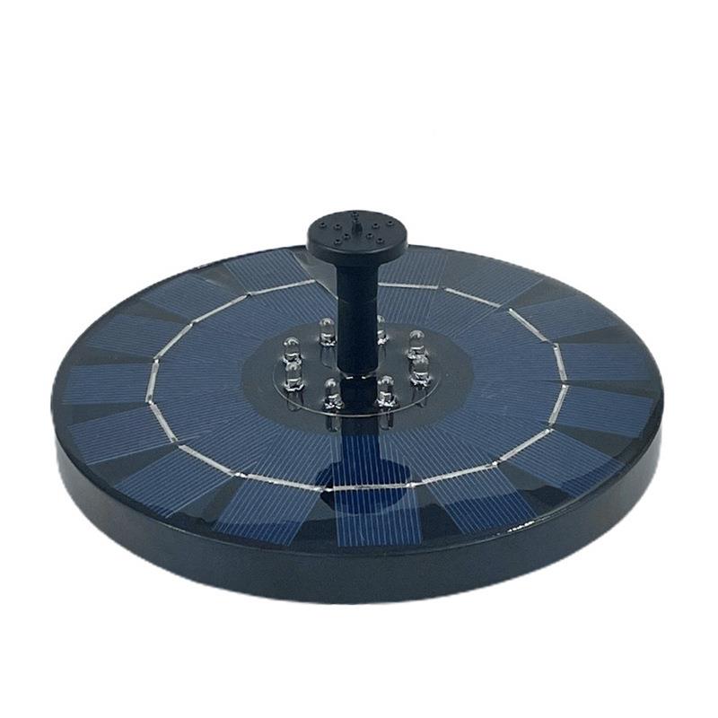 阳能喷泉灯圆形太漂浮泉户外悬浮鸟浴盆水泵喷泉喷水池洒景观花灯