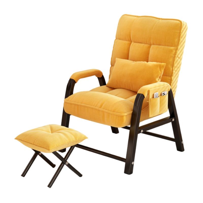 布艺电脑椅人电沙习KT发懒学生宿舍脑椅单人可躺沙发椅家用学办公