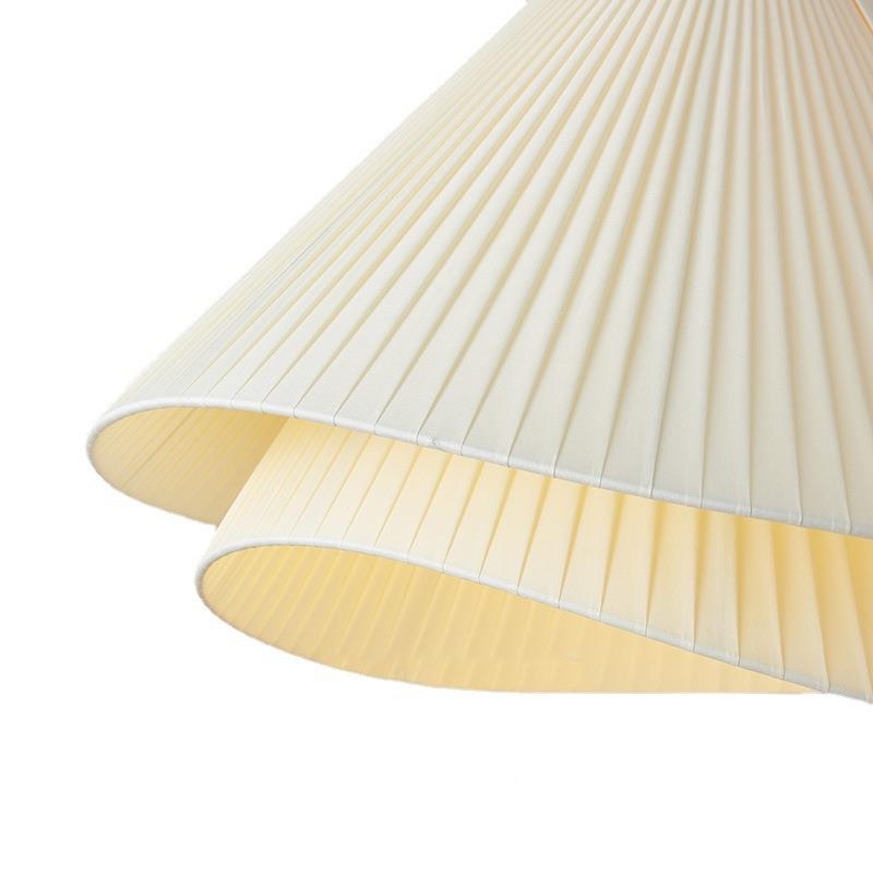 法意餐厅吊775灯中古is奶油n风布艺饭厅式餐桌灯创百褶草裙主卧室