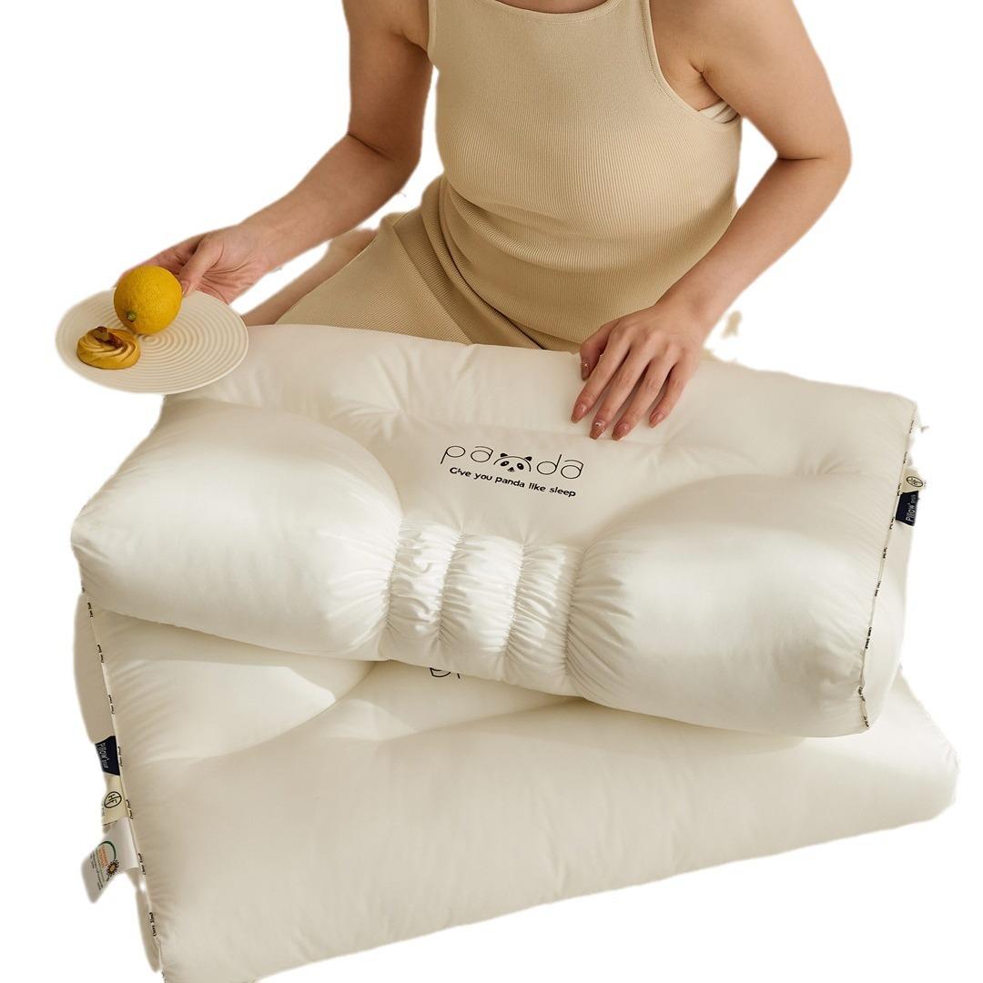 五星20230707酒店睡眠体羽验云柔分区枕芯高绒洗端全棉可机丝枕头