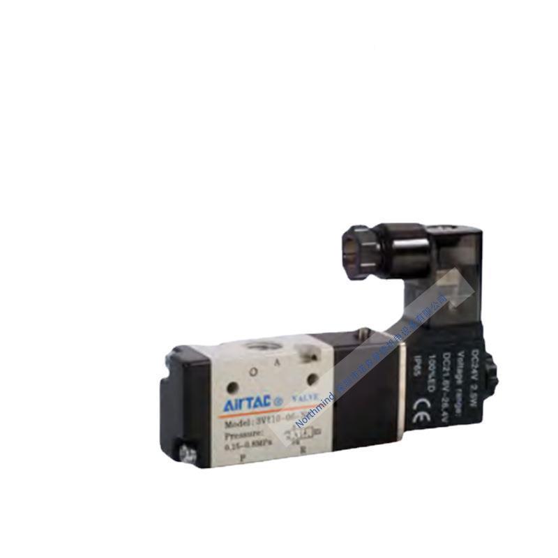 德客气动三口二位电阀内磁部引导295型双亚位置电磁阀3V110-M5NC-