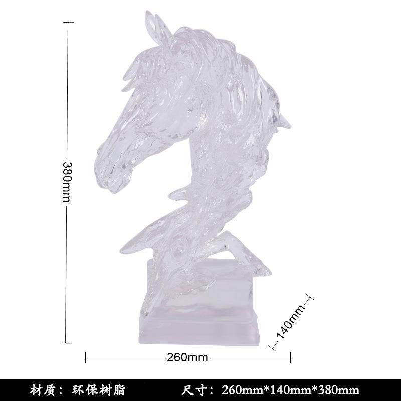 设计感轻奢马头装饰品雕塑摆件办公室高级感装饰品领导高档礼物