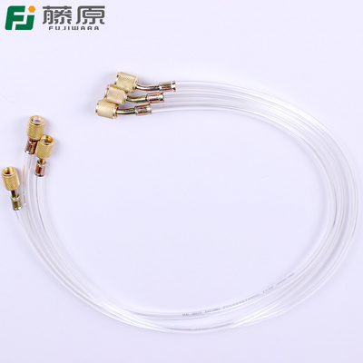 藤原旋片式真空泵用真空管公英双接头1米透明管8*4mmpvc真空硬管