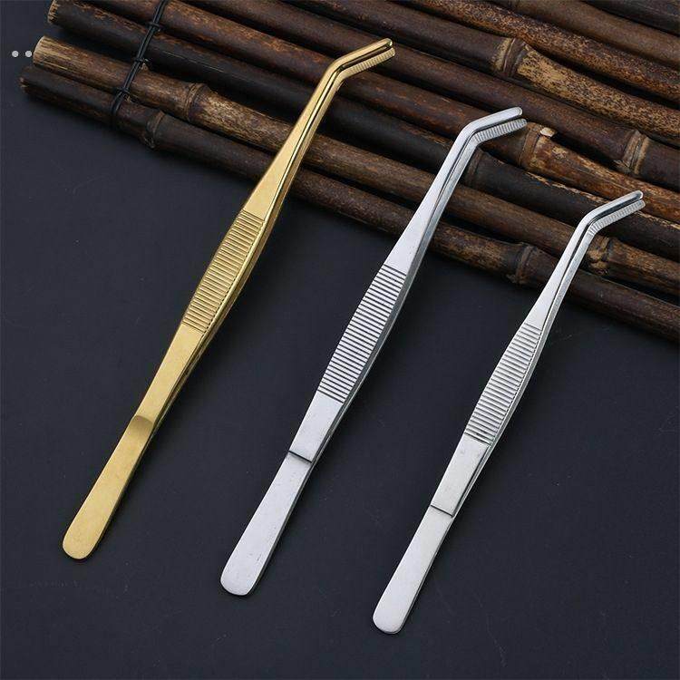 加厚不锈钢茶夹子茶镊子防滑杯夹功夫茶具配件防烫杯夹子泡茶镊子