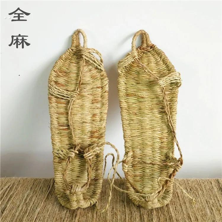 草鞋男款编织鞋纯手工竹麻草编凉鞋男士夏季透气休闲复古怀旧潮流