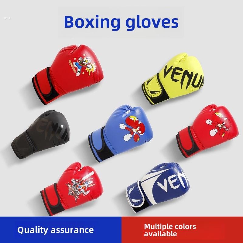 儿童拳击手套少年跆拳道训练器材散打拳套沙袋成人格斗搏击拳套