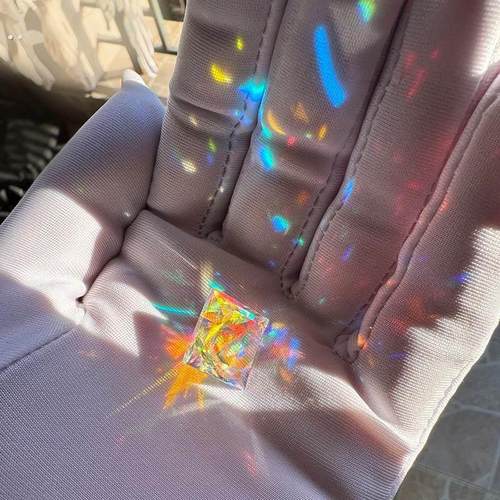 合色棱镜宝石绕线石头钻石摆件月光石公主切人造宝石合成太阳捕手