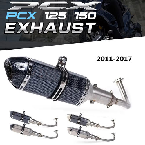 摩托车排气管前段中段适用于pcx125pcx1502011-2017