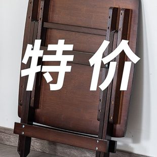 小桌夜市小户型餐桌户外方桌家用饭桌实木折叠桌子 简易摆摊便携式