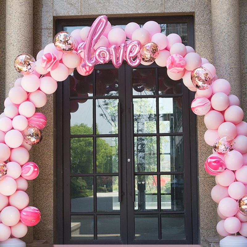 气球拱门开业生日婚庆典礼拱门 心形拱门可折叠拆卸架子底座