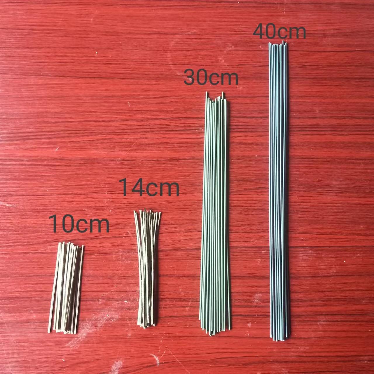 香皂花花头连接杆 排签 绿皮铁丝肥皂花配件花束插花花杆