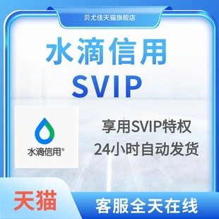 水滴信用svip会员1天7天月年查询企业信息下载导出会员