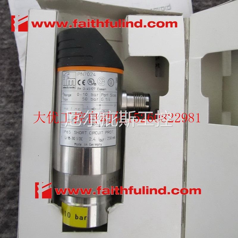 议价 PN7024易福门全新压力感测器 PN-010-RBR14-QFPKG/U现货工