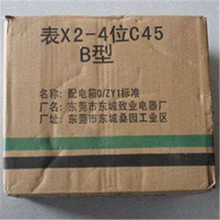 4位C45铁盒配白色空气开关铁箱布线箱强电箱 电表箱X2 控制箱