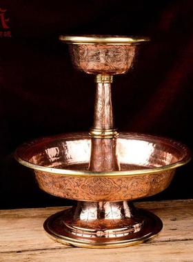 供杯铜尼泊尔护法杯佛前供水杯供杯摆件供水杯用品杯摆件