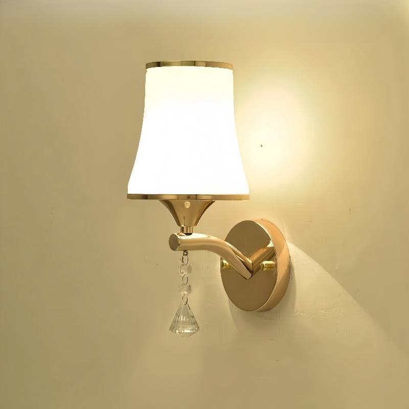 简约现代壁灯客厅卧室床头金色轻奢带遥控开关led背景墙壁灯具