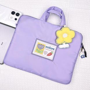 小众设计可爱平板电脑包女手提保护包 适用于11寸iPad收纳包斜挎