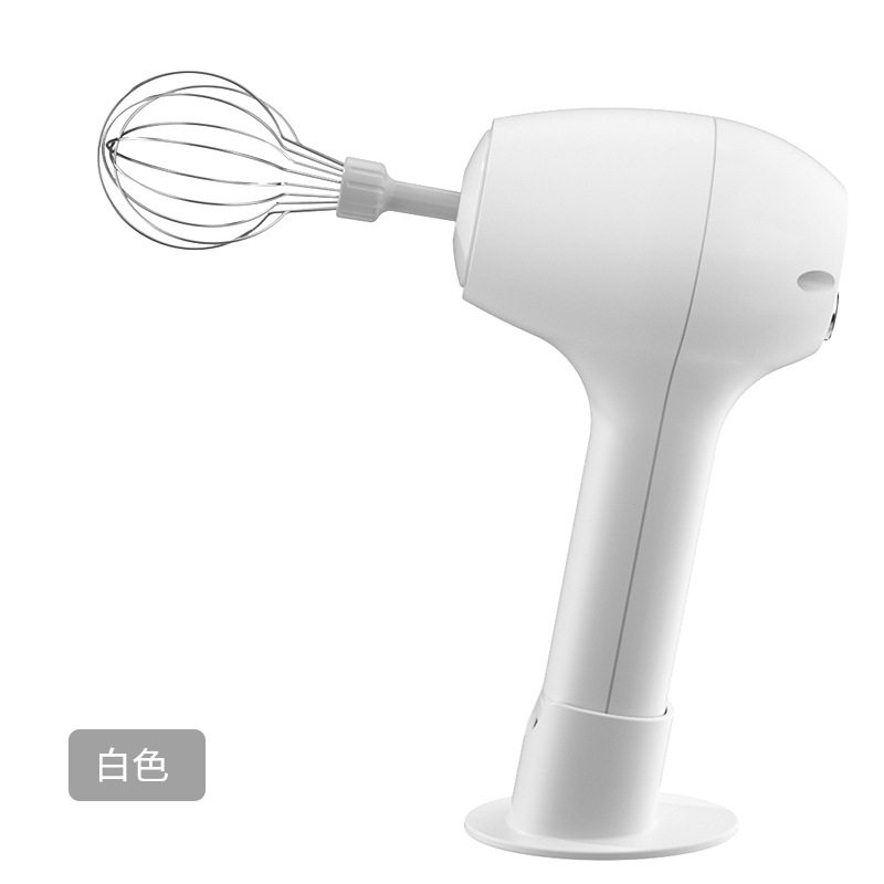 家用无线电动打蛋器厨房烘焙小工具手持蛋清打发器带底座轻便