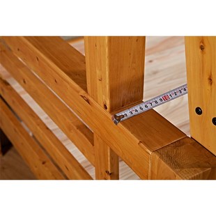 柏木上下床双层床全实木上铺悬空床架空床儿童子母床上下床高低床