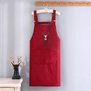 围裙烘培烹饪厨房家居防油时尚 防水烧烤简约无袖 家用女士理发洗发