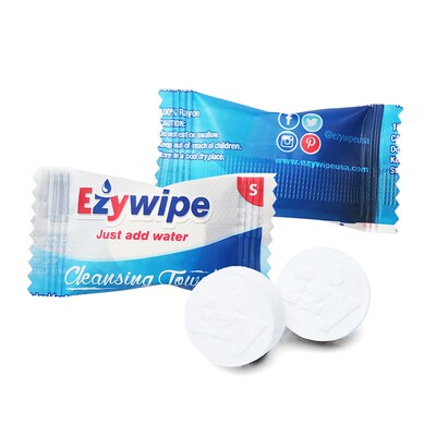 Ezywipe旅行压缩毛巾一次性洗脸巾旅游便携式洁面巾小方巾