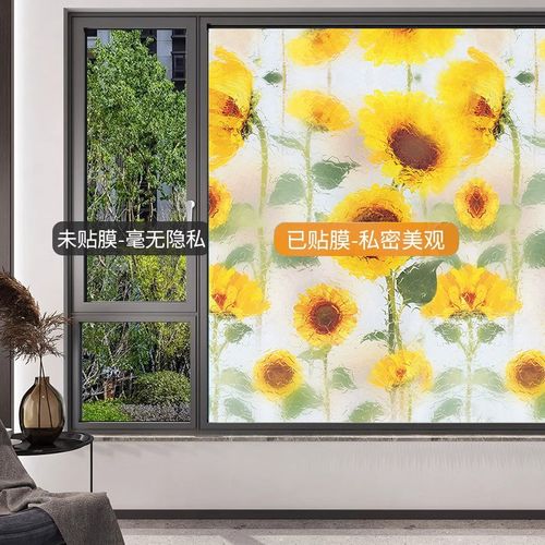 玻璃贴膜窗户贴纸透光不透明磨砂玻璃贴纸卫生间浴室防窥视防走光