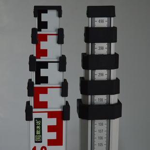 默沐达水准仪铝合金塔尺3米5米7米尺双面伸缩标尺水平仪绝缘塔尺