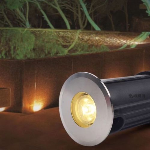 LED水下地埋灯户外1W迷你小地灯防水台阶灯3W不锈钢嵌入式地灯12V