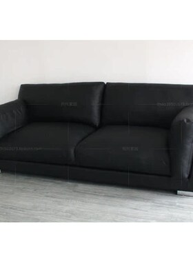 北京会议室黑色沙发订制 1+2风格办公皮艺沙发多色可选
