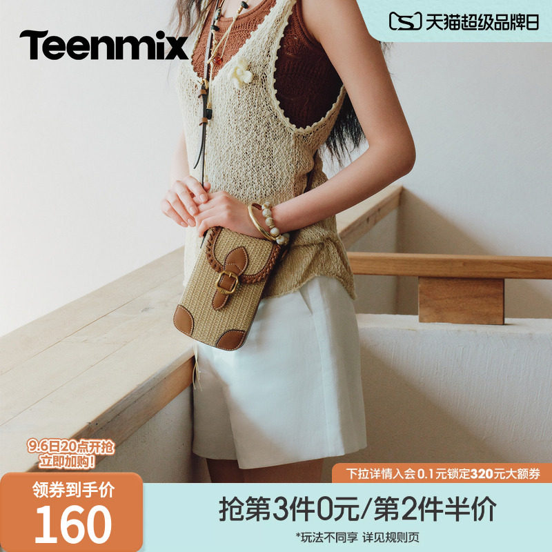 天美意斜挎包女包2026夏季新款轻便单肩包手机包迷你小包图片