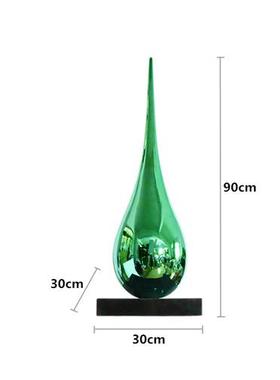 玻璃钢水滴几何雕塑创意软装饰品摆件商场酒店会所售楼处过道装置