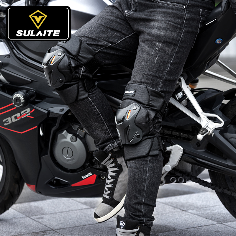 冬季机车护膝护肘摩托车防摔护具骑行防风保暖骑士膝盖护腿四季男