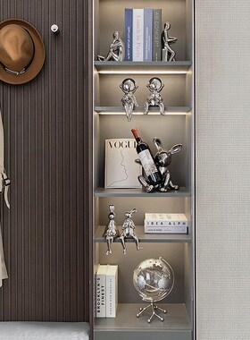 简约现酒柜装饰品摆件轻奢客厅玄关电视柜软装