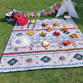 加厚超声波民族风秋游野餐垫帐篷防潮垫地布露营郊游地垫铝膜垫子