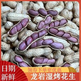 龙岩湿烤花生谢村长连城四粒紫衣花生年夜饭下酒菜家庭商用大花生