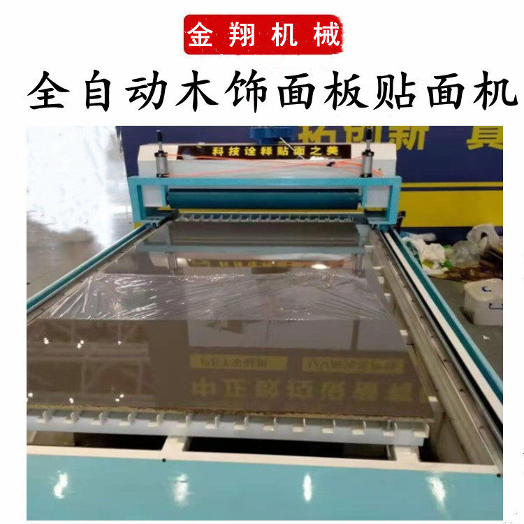碳晶板木饰面板胶膜贴面机自动上下板玻镁风管板铝皮平贴机