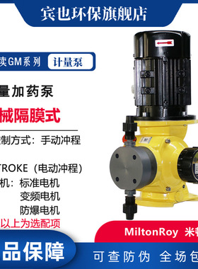 米顿罗计量泵GM0025PR水处理加药泵GM0050PR机械隔膜泵miltonroy