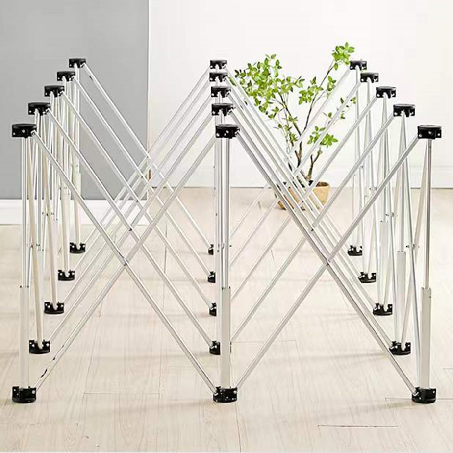 蜘蛛腿工作台强力承重加厚铝合金橡胶垫支架操作台折叠腿伸缩拉网