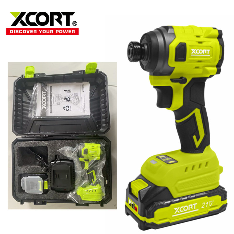 XCORT电动扳手大扭力冲击充电起子机螺丝刀风炮工具定扭