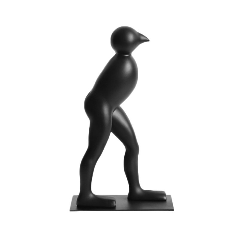 现代意式极简吸管人抽象人物概念型摆件茶室书房桌面家居装饰摆件