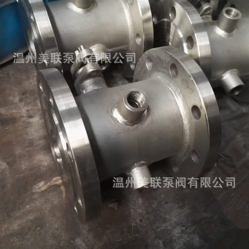 BQ41Y不锈钢变径大法兰保温球阀电动
