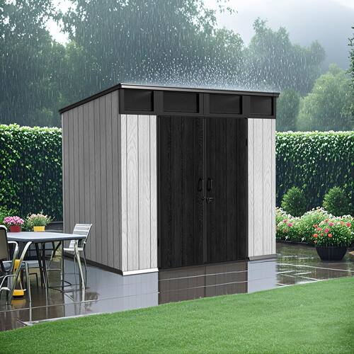 户外防雨工具房室外简易杂物房花园组合屋庭院储物房组装移动小屋